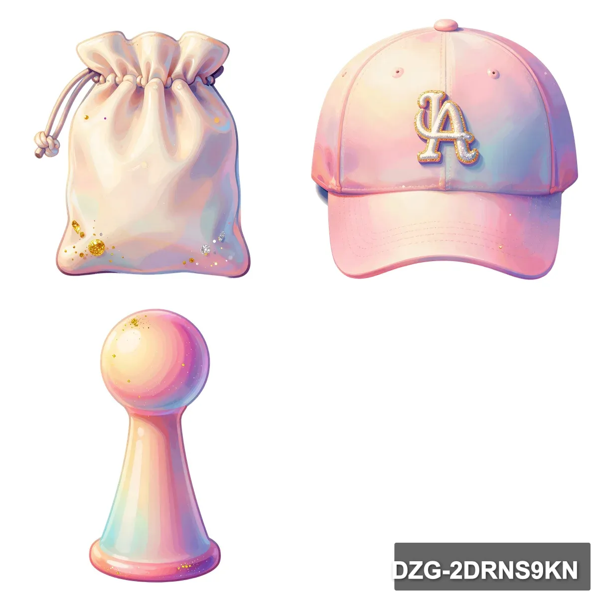 Pastel Baseball Bundle: 51 Whimsical Watercolor Clipart Designs - Image 5