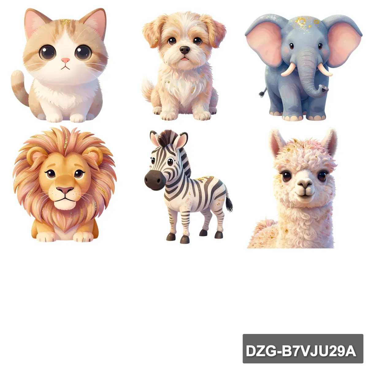 Gleaming Jungle & Zoo Pack: Adorable Animated Animals - Image 2
