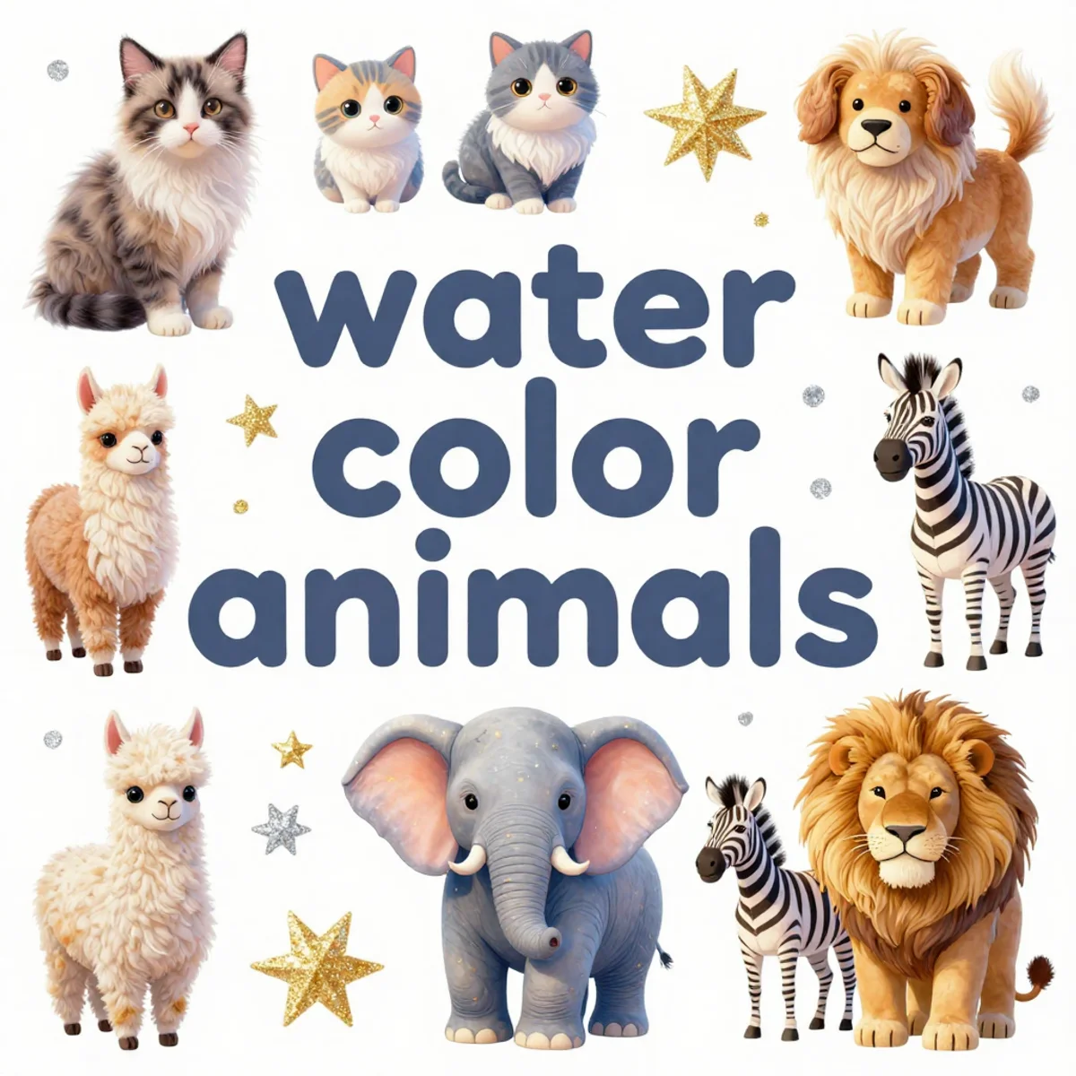 Gleaming Jungle & Zoo Pack: Adorable Animated Animals - Image 1