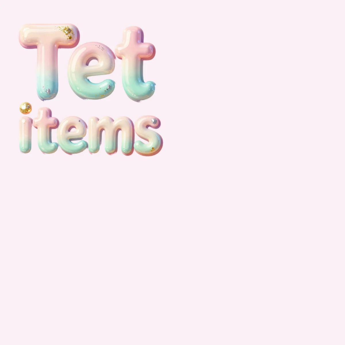 Dreamy Pastel Party Bundle: Cute Bear & Glittery Clipart Set - Image 1