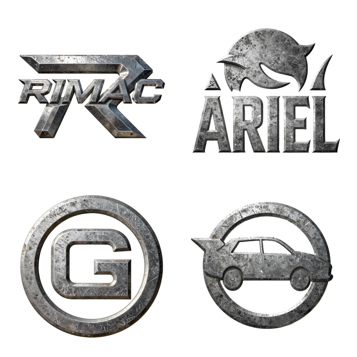 Metallic Car Brand Logos Bundle: 100 Sleek Clipart Designs - Image 9