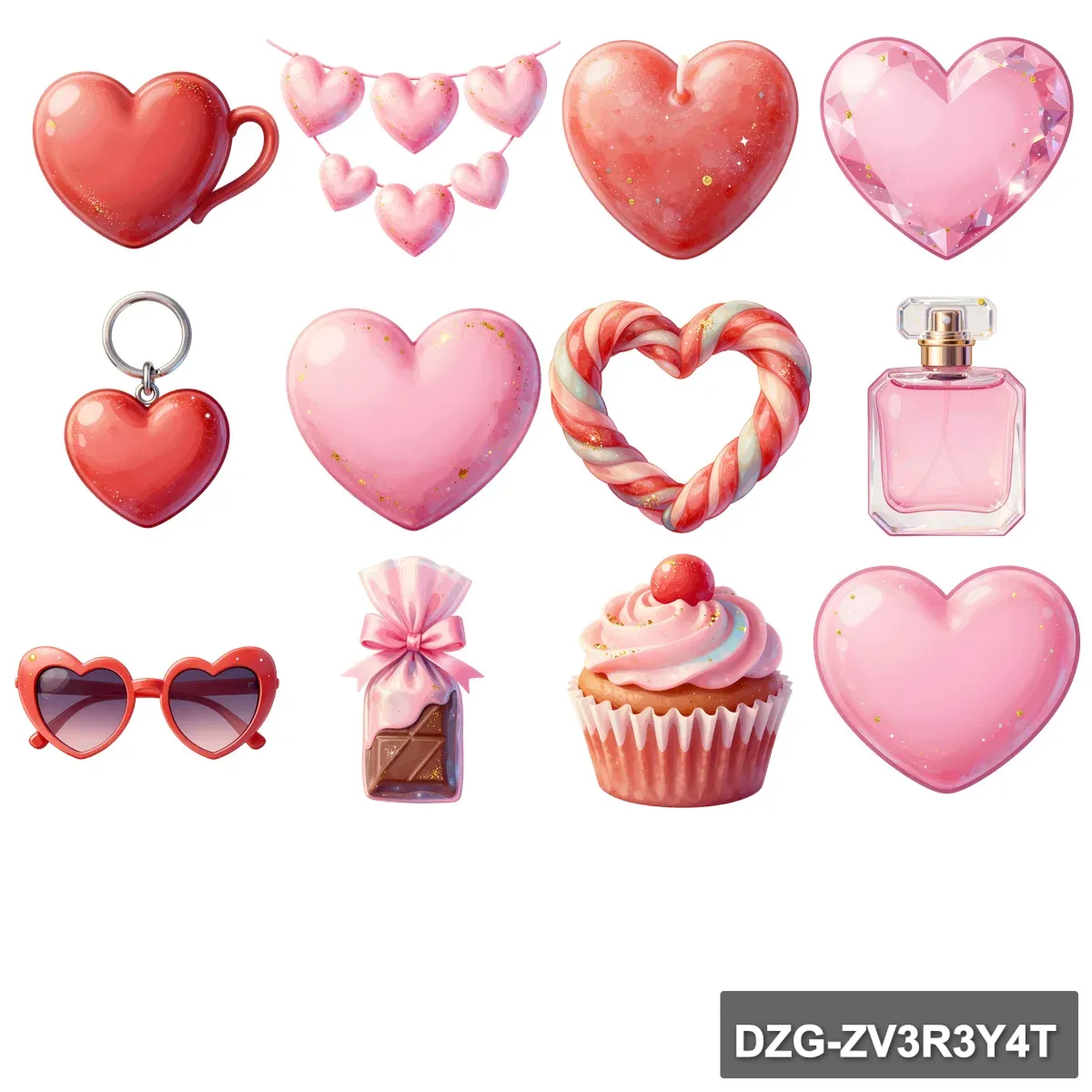 Valentine's Whimsy Bundle: 49 Sweet & Romantic Clipart Designs - Image 2