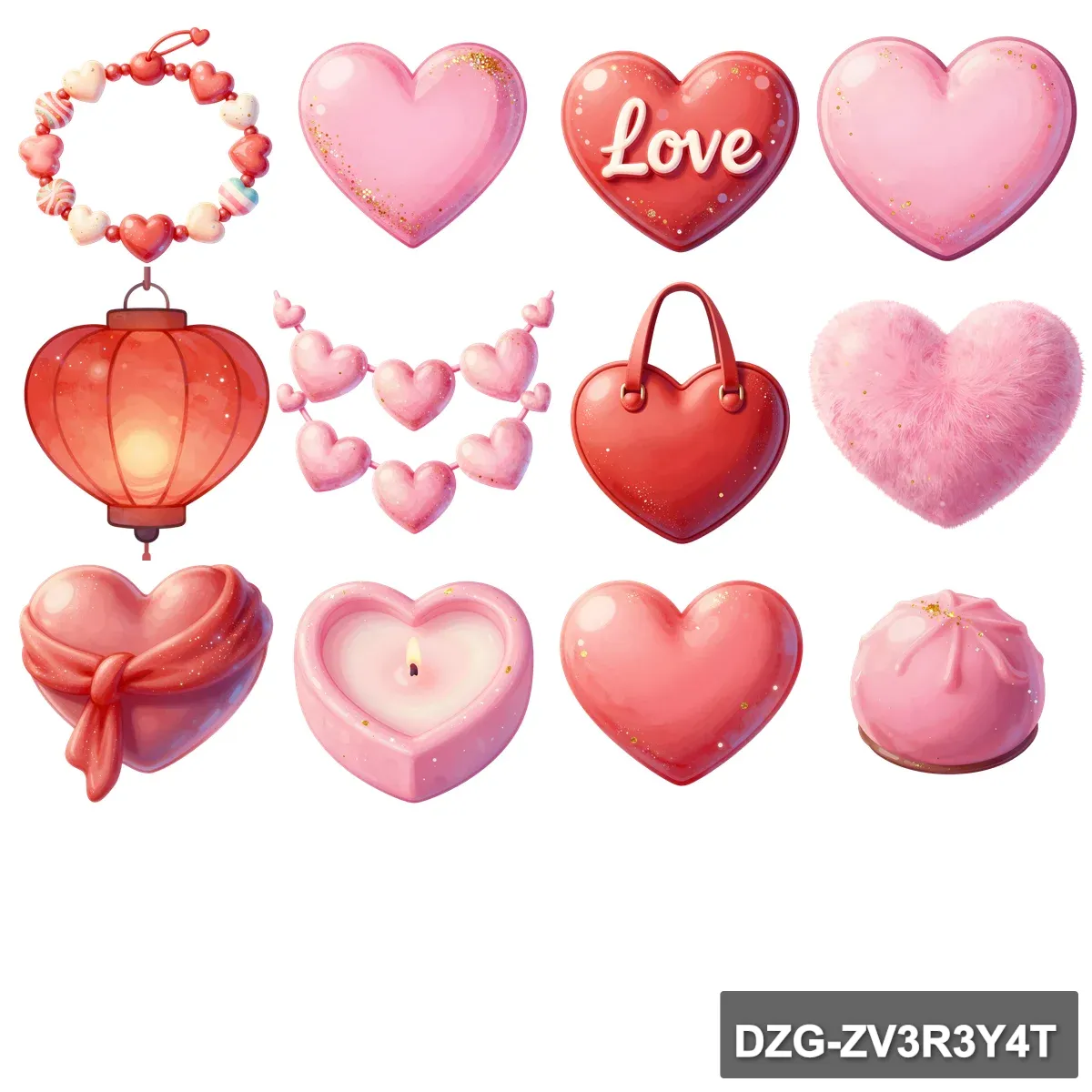 Valentine's Whimsy Bundle: 49 Sweet & Romantic Clipart Designs - Image 4